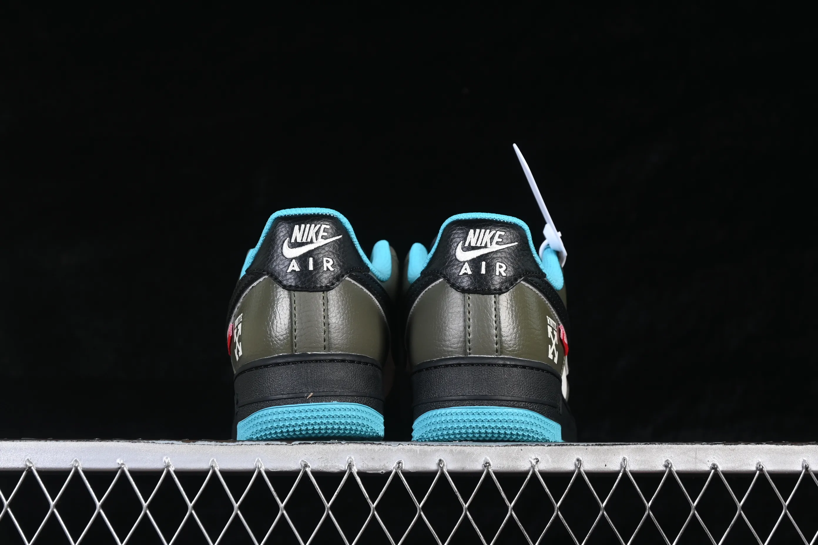 All categories Nk Air Force 1 Air Force series Nk Air Force 1 Low Air Force low-top Nike Air Force 1'07 Low joint black, green and blue Air Force low-top casual sneakers QW5836-022